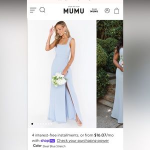 Show Me Your Mimi Bridesmaid Dress Size S